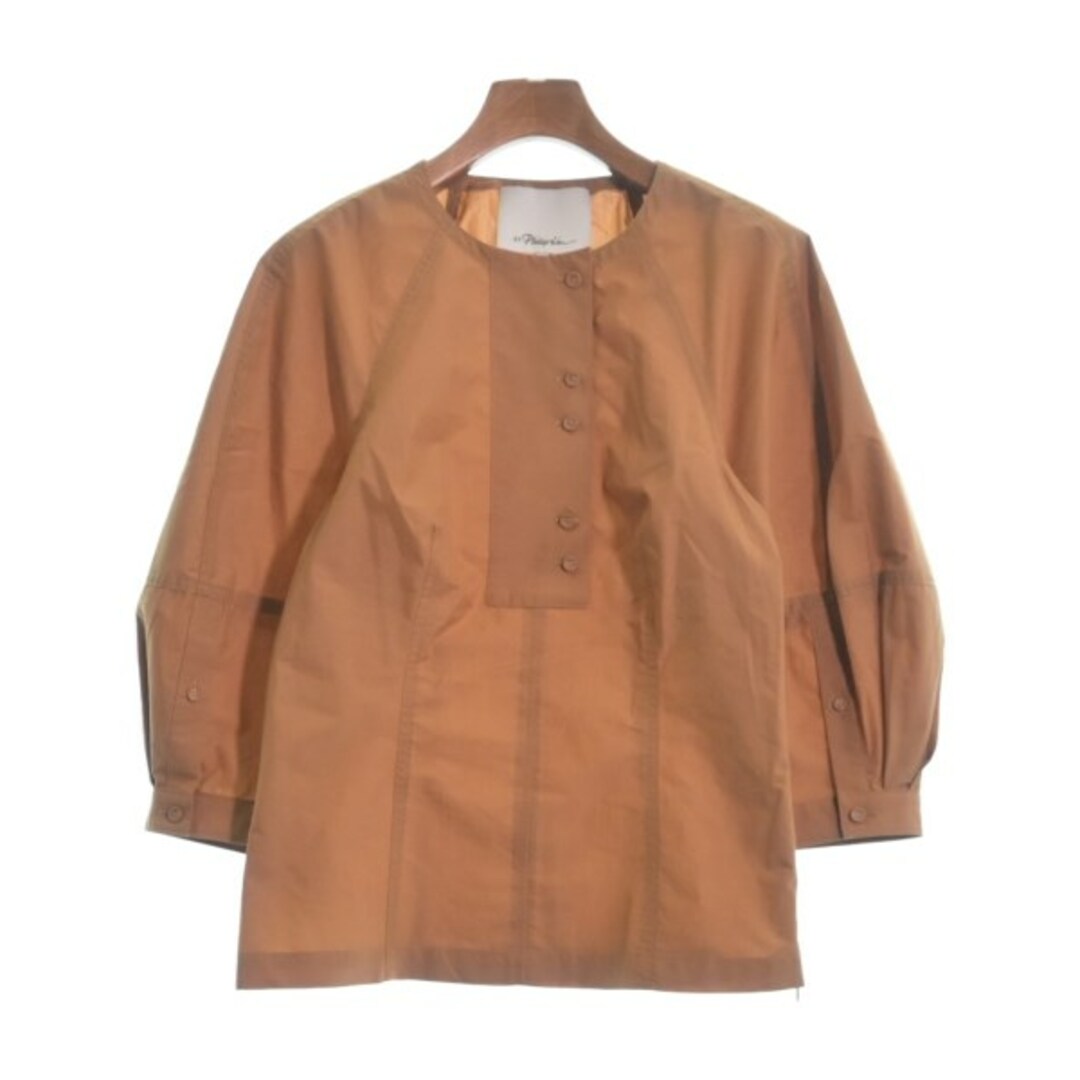 3.1 Phillip Lim(スリーワンフィリップリム)の3.1 Phillip Lim ブラウス 0(XS位) 茶 【古着】【中古】 レディースのトップス(シャツ/ブラウス(長袖/七分))の商品写真