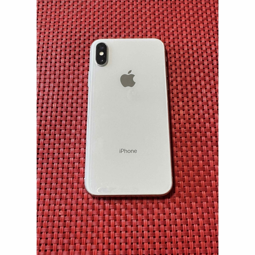 スマートフォン/携帯電話【iPhone X】★Silver★64GB★au