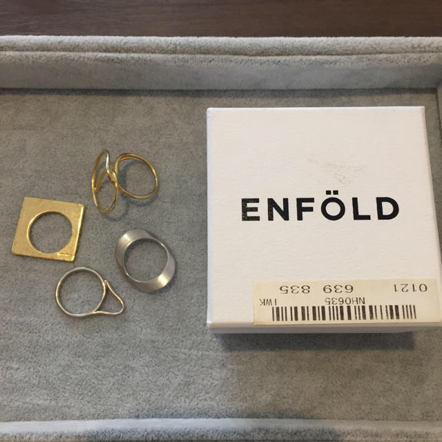 ENFOLD(エンフォルド)のENFOLDリング4点 レディースのアクセサリー(リング(指輪))の商品写真