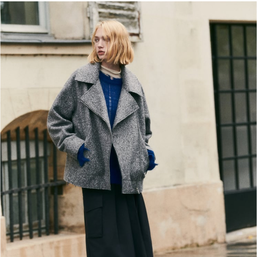 ZARA - ZARA ブークレ ジャケット の通販 by areyou''shop|ザラ ZARA - ZARA ブークレ ジャケット の通販 by areyou''shop|ザラ