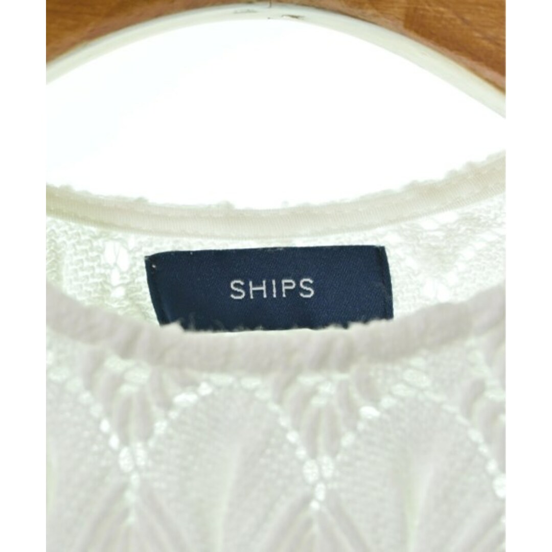 SHIPS(シップス)のSHIPS シップス ニット・セーター -(M位) 白 【古着】【中古】 レディースのトップス(ニット/セーター)の商品写真