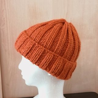 キッズ ニット帽子 ハンドメイド(帽子)