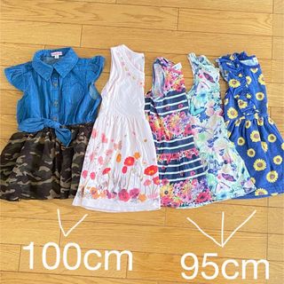 エイチアンドエム(H&M)の子供服ノースリーブワンピースセット(ワンピース)