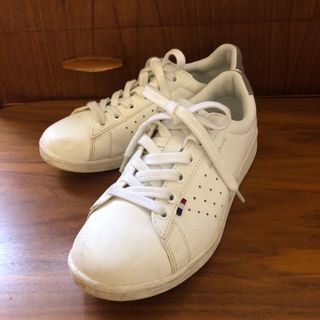 ルコックスポルティフ(le coq sportif)の24cm le coq sportif スニーカー　ホワイト　箱なし(スニーカー)