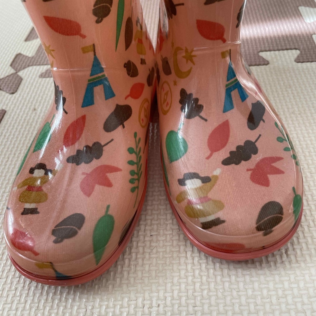mont bell(モンベル)のsupaco様⭐︎ モンベル　女の子　長靴 キッズ/ベビー/マタニティのキッズ靴/シューズ(15cm~)(長靴/レインシューズ)の商品写真
