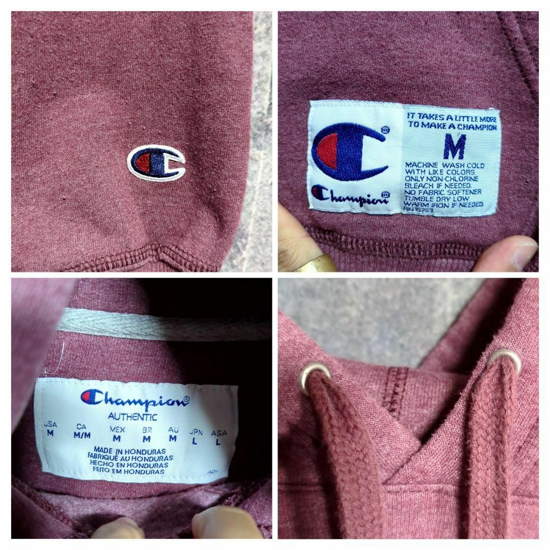 Champion(チャンピオン)のChampion AUTHENTIC ビッグロゴワッペン  プルオーバーパーカー メンズのトップス(パーカー)の商品写真