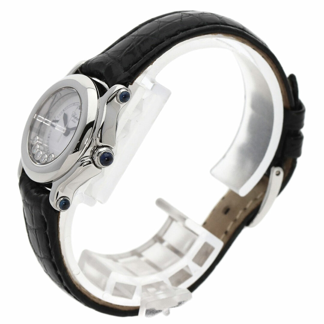 Chopard(ショパール)のChopard 27/8245-23 ハッピースポーツ ダイヤモンド 腕時計 SS 革 レディース レディースのファッション小物(腕時計)の商品写真