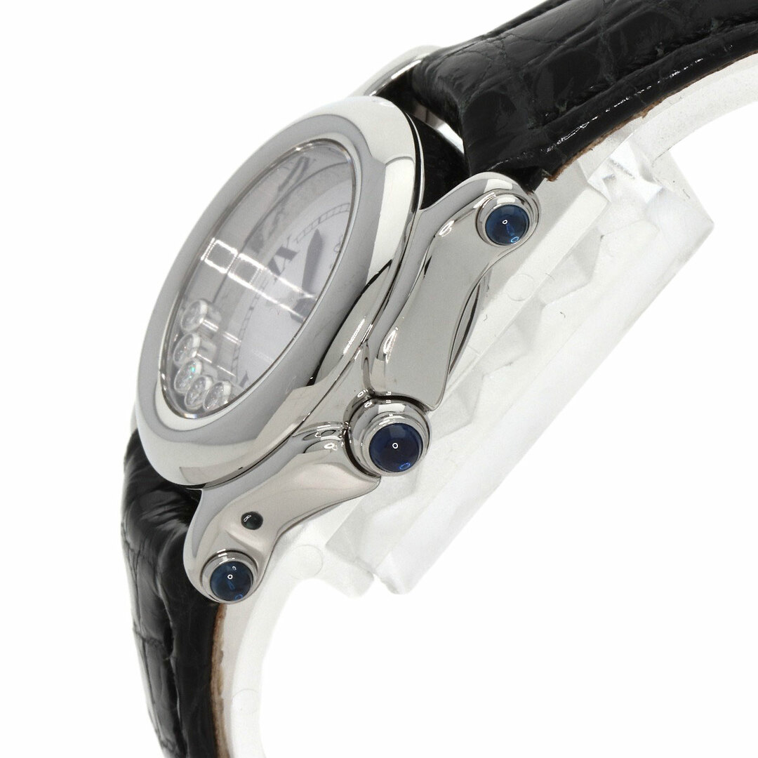 Chopard(ショパール)のChopard 27/8245-23 ハッピースポーツ ダイヤモンド 腕時計 SS 革 レディース レディースのファッション小物(腕時計)の商品写真