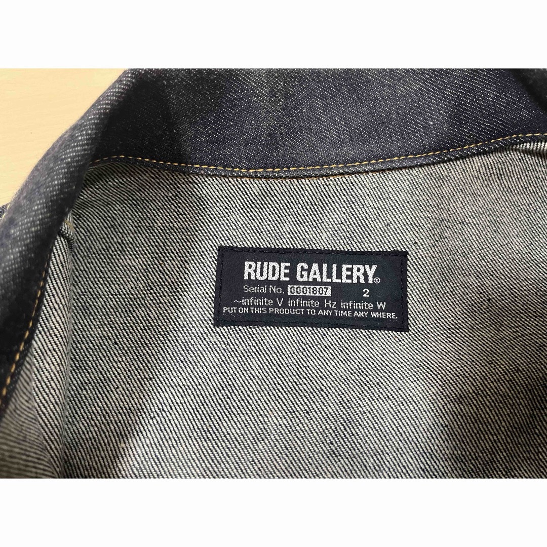 RUDE GALLERY(ルードギャラリー)のRUDE GALLERY ルードギャラリーTYPE-1 DENIM JACKET メンズのジャケット/アウター(Gジャン/デニムジャケット)の商品写真