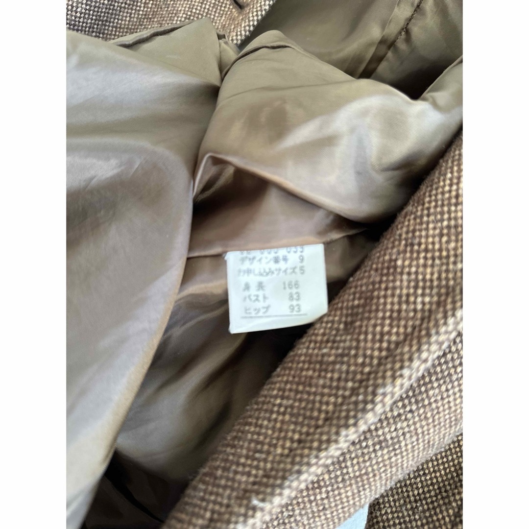 felissimo フェリシモ　茶　コート　サイズ5 古着 レディースのジャケット/アウター(ロングコート)の商品写真