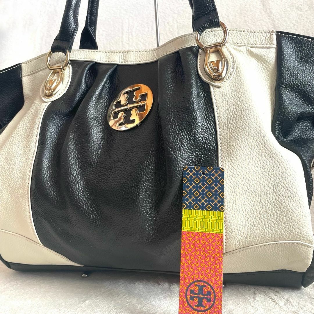 Tory Burch - 【大容量】 トリーバーチ トートバッグ バイカラー ロゴ