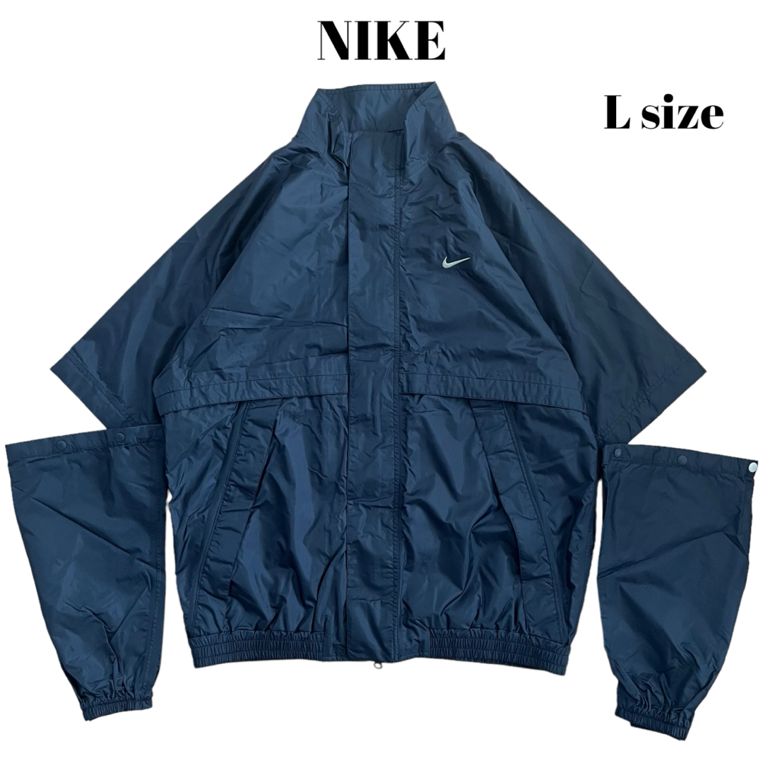 00’s NIKE 2way ナイロンジャケット ワンポイント テック Y2Kナイロンジャケット