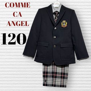 【新入荷!】▲コムサ・エンジェル/COMME CA ANGEL▲120cm ジャンパースカート＆長袖カットソーブラウスセット 濃紺×白 フォーマル 入学式 卒園式 結婚式 発表会 七五三 冠婚葬祭子供服 キッズ kids 女の子 fml 011042S性別女の子その他JSK着丈