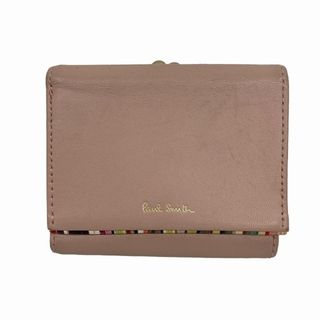 ポールスミス(Paul Smith)のポールスミス PAUL SMITH 3つ折り財布 がま口 レザー ピンク系(財布)