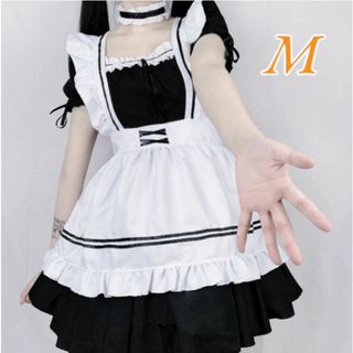 新品　メイド服コスプレ　6点　Sサイズ　メイドコスチューム(衣装一式)