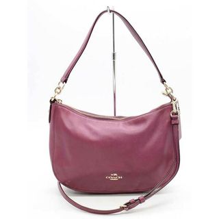 コーチ(COACH)の【新規値下げ】♪COACH/コーチ♪2wayバッグ/37018/シンプル/カジュアル/オシャレ/BAG/鞄 パープル/紫色 レディース【中古】 春夏秋冬 829022(その他)