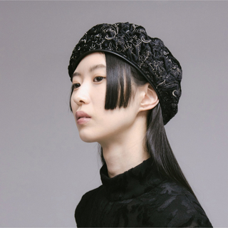 ミューラル(MURRAL)のmurral  Ice flower embroidery beret(ハンチング/ベレー帽)
