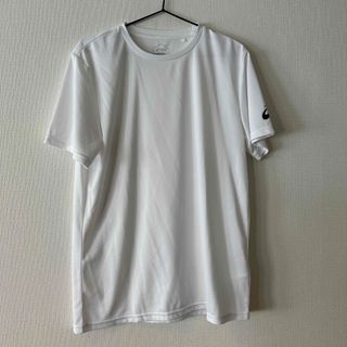 アシックス(asics)のAsicsトレーニングシャツ一度使用のみ白XL(Tシャツ/カットソー(半袖/袖なし))