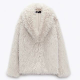 ザラ ファーコート(レディース)（ベージュ系）の通販 100点以上 | ZARA