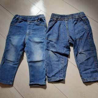 アカチャンホンポ(アカチャンホンポ)のデニムパンツ　2本セット　80サイズ(パンツ)