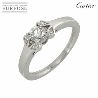 カルティエ(Cartier)のカルティエ Cartier バレリーナ ダイヤ 0.27ct E/VS1/3EX #49 リング Pt プラチナ 指輪【鑑定書・証明書付き】VLP 90202448(リング(指輪))