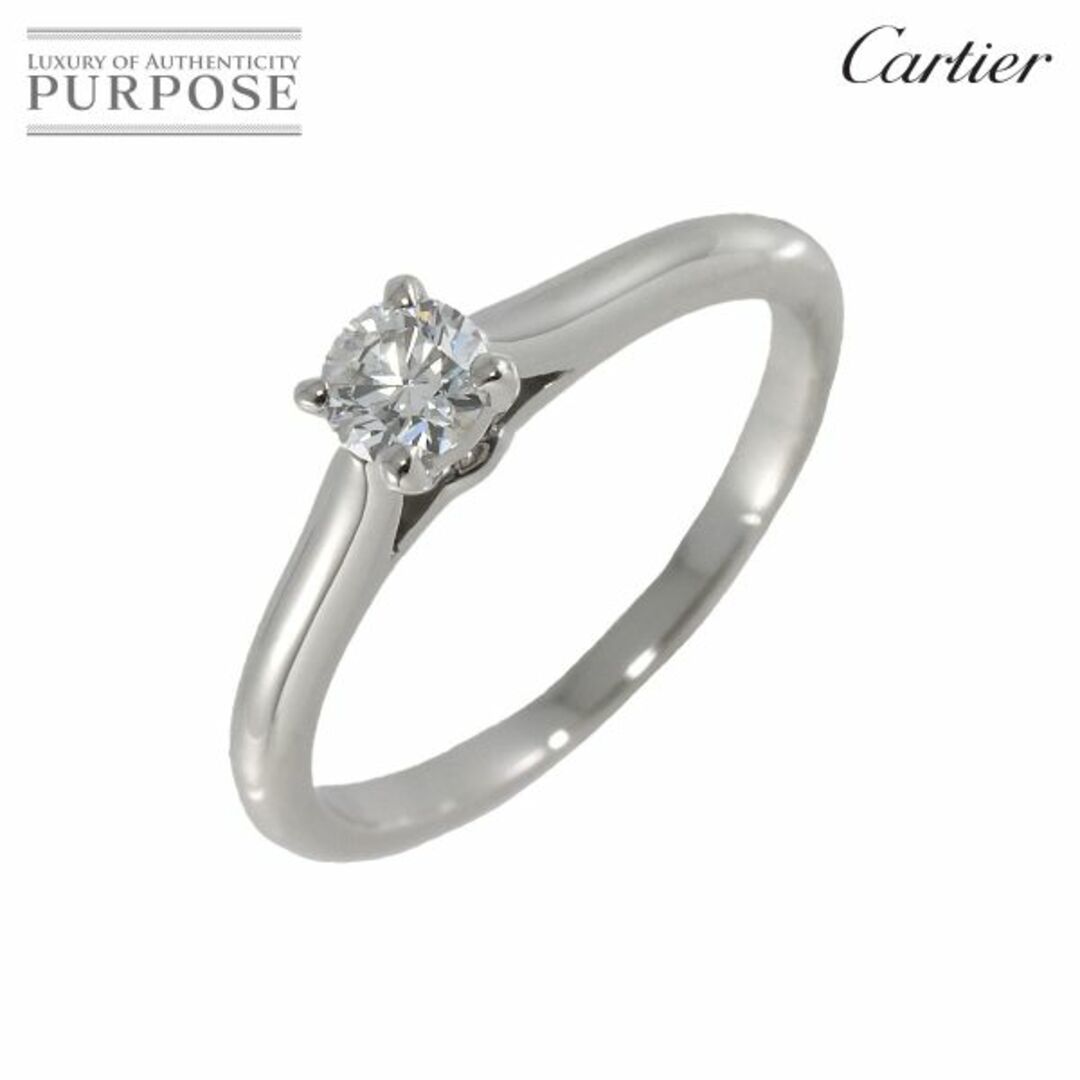 Cartier(カルティエ)のカルティエ Cartier ソリテール ダイヤ 0.24ct F/IF/3EX #49 リング プラチナ【証明書・鑑定書付き】VLP 90203728 レディースのアクセサリー(リング(指輪))の商品写真