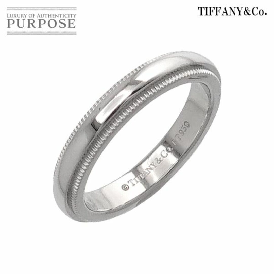 Tiffany & Co.(ティファニー)のティファニー TIFFANY&Co. ミルグレイン バンド 6号 リング 幅3mm Pt プラチナ 指輪 VLP 90218311 レディースのアクセサリー(リング(指輪))の商品写真