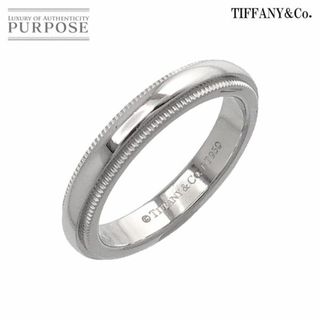 ティファニー(Tiffany & Co.)のティファニー TIFFANY&Co. ミルグレイン バンド 6号 リング 幅3mm Pt プラチナ 指輪 VLP 90218311(リング(指輪))