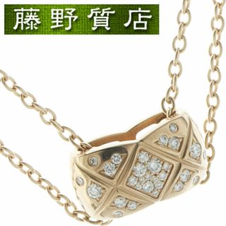 シャネル(CHANEL)の（美品）シャネル CHANEL ココクラッシュ ダイヤ ネックレス マトラッセ K18 PG  × ダイヤモンド J11359 証明書 ペンダント 9109(ネックレス)