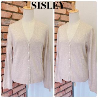 シスレー(Sisley)の2654新品タグ付 SISLEY シスレー 定価1.2万 カシミア カーディガン(カーディガン)