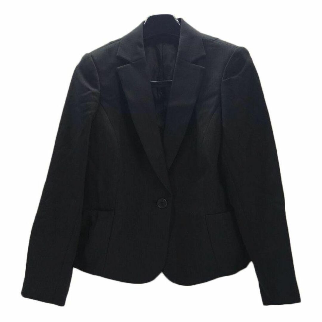 AW0517◇ 新品 ジャケット フォーマル スーツ ストライプ柄 黒 レディースのジャケット/アウター(テーラードジャケット)の商品写真