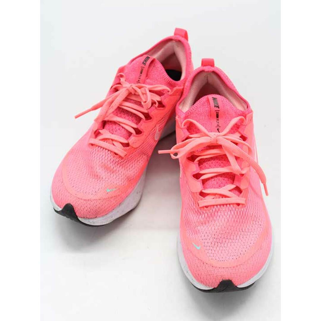【値下げ】♪NIKE/ナイキ♪ズームフライ4ロードランニングシューズ/CT2401/スニーカー/エレガント/シンプル/カジュアル/オシャレ/シューズ/靴 ピンク/桃色 レディース 23cm 【中古】 春夏秋冬 912122