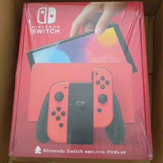 ニンテンドースイッチ(Nintendo Switch)の新品　 Nintendo Switch 有機EL  本体　マリオレッド(携帯用ゲーム機本体)