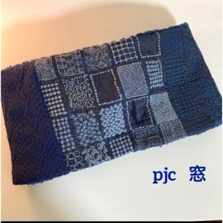 【最終値下げ】368   ひねりスヌード　窓　ネイビー　紺　＊handmade＊(スヌード)