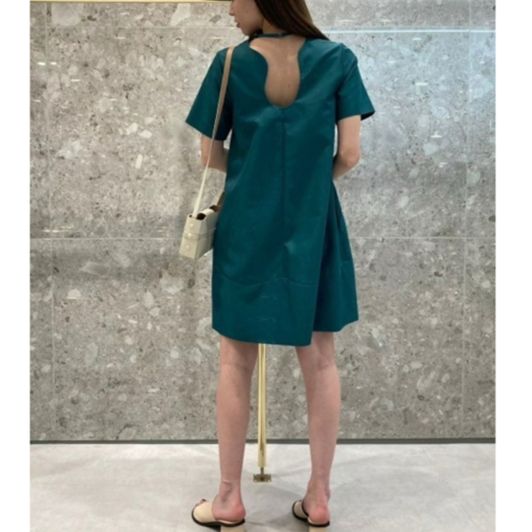 LE CIEL BLEU(ルシェルブルー)のモアレジャガードミニドレス / MoireJacquard Mini Dress レディースのワンピース(ひざ丈ワンピース)の商品写真