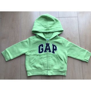 ベビーギャップ(babyGAP)のあったか baby GAP パーカー 黄緑 70(トレーナー)