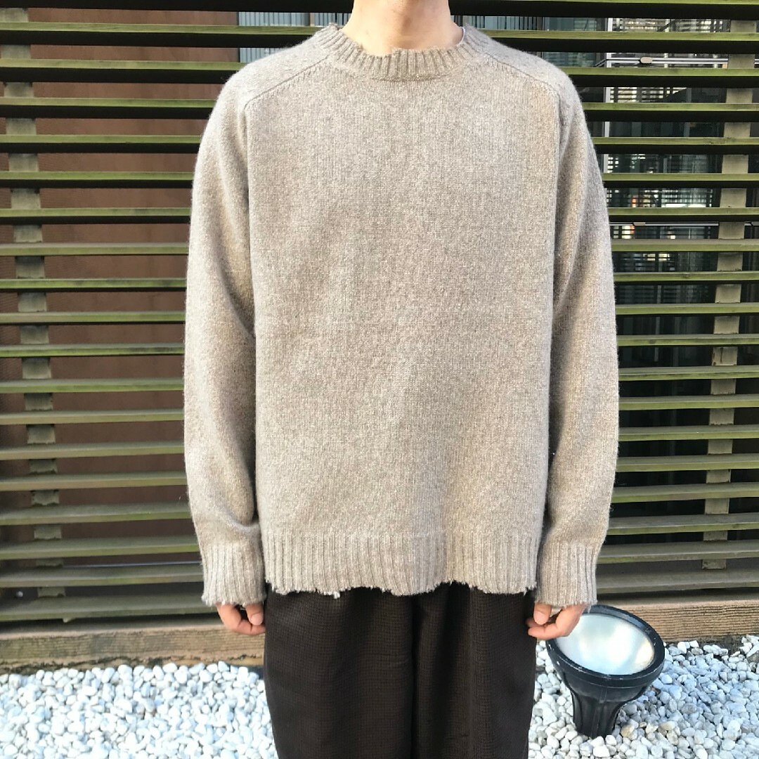 美品 UNUSED カシミヤニット ウール セーター - トップス 美品 UNUSED カシミヤニット ウール セーター - トップス