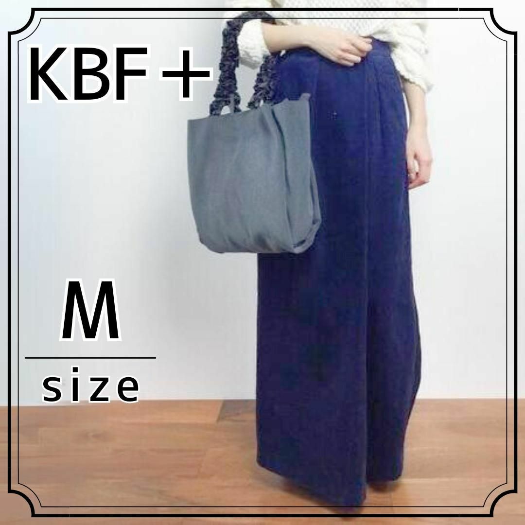 KBF+(ケービーエフプラス)のKBF+ コーデュロイ ワイドラップパンツ スカート風 ケービーエフ レディースのパンツ(バギーパンツ)の商品写真
