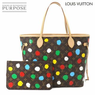 ルイヴィトン(LOUIS VUITTON)の未使用 展示品 ルイ ヴィトン LOUIS VUITTON モノグラム ペインティッド ドット LVxYK ネヴァーフル MM トート バッグ M46381 RFID VLP 90217072(トートバッグ)