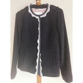 バナナリパブリック(Banana Republic)の【新品】BANANAREPUBLIC ツイードジャケット(ノーカラージャケット)