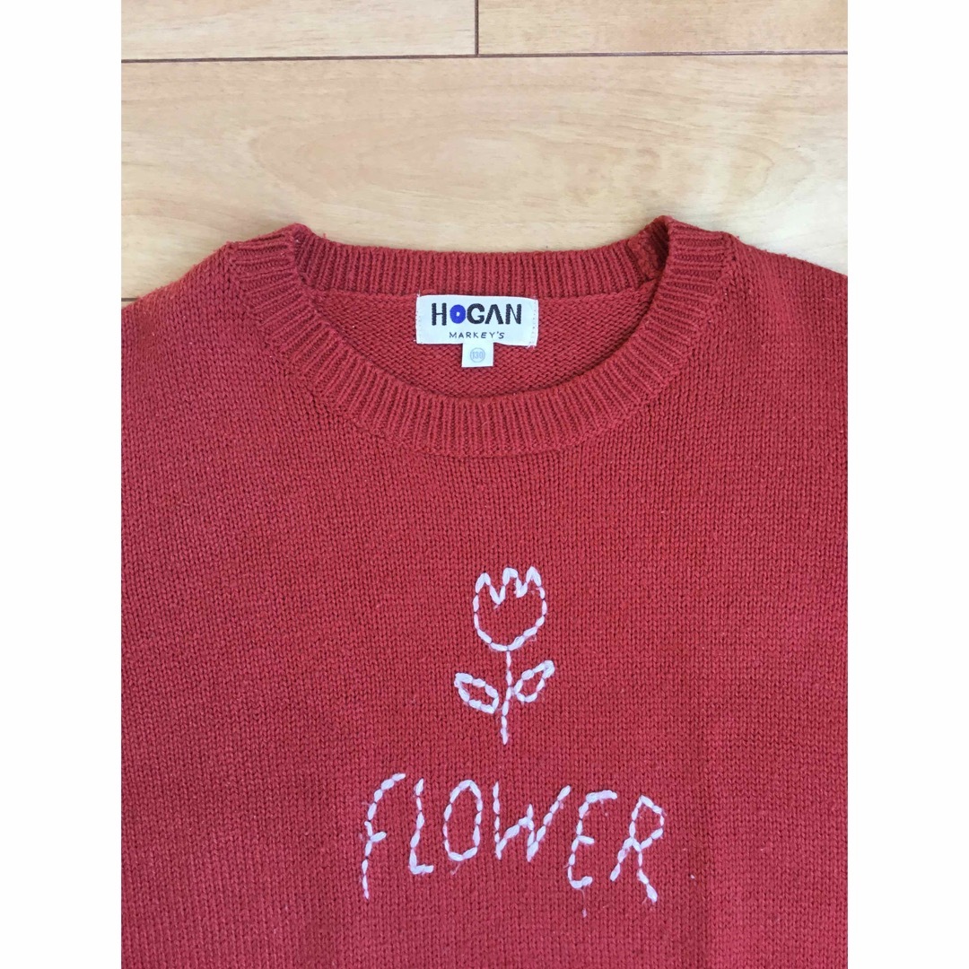 MARKEY'S(マーキーズ)の(130cm)MARKEY′S ニット flower キッズ/ベビー/マタニティのキッズ服女の子用(90cm~)(ニット)の商品写真