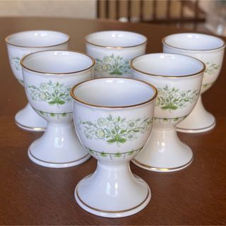 ロイヤルウースター(Royal Worcester)の【美品】ロイヤルウースター★DERWENT★エッグスタンドとオードブルプレート(食器)