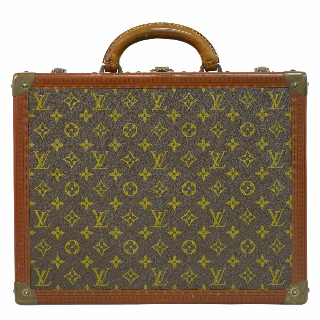 本物 ルイヴィトン LOUIS VUITTON LV コトヴィル 40 モノグラム トランク トラベルバッグ ハンドバッグ ブラウン M21424 Cotteville ビトン バッグレディース