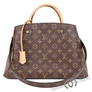 ルイヴィトン(LOUIS VUITTON)の新品同様 ルイ・ヴィトン モンテーニュMM M41056 モノグラム 2wayハンドバッグ ハンドバッグ ショルダーバッグ LOUIS VUITTON ブラウン 【中古】(メッセンジャーバッグ)