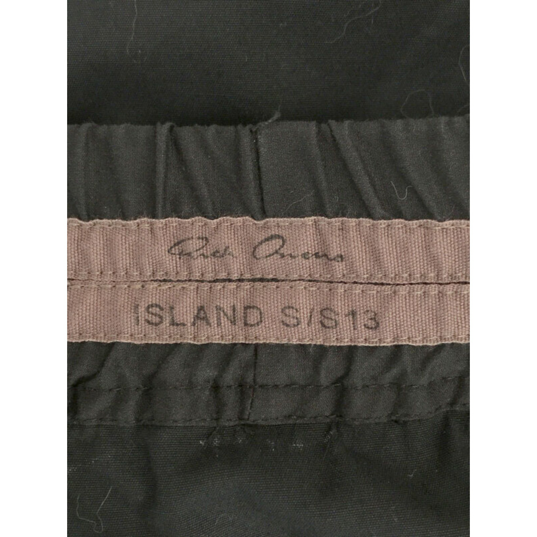 Rick Owens リックオウエンス 13SS ドローストリングコットンロングスカート ブラック 38 RP 7310新古品使用感の無い新品同様品Ａ