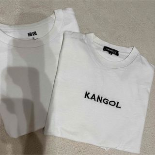 ユニクロ(UNIQLO)の白Tシャツ　2枚セット価格　UNIQLO KANGOL(Tシャツ(半袖/袖なし))