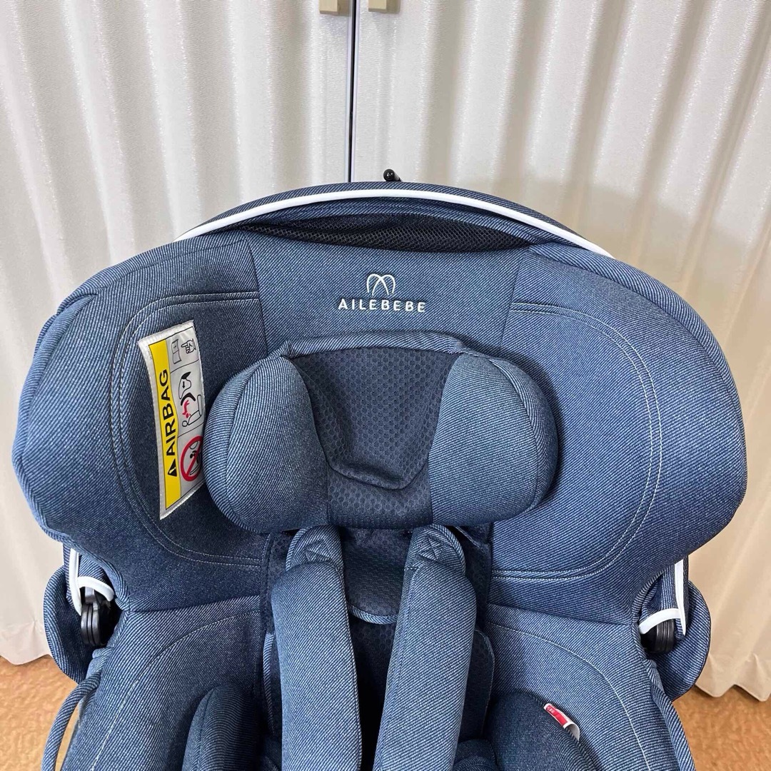 CAR MATE(カーメイト)の☆2度使用の超美品☆新生児OK　エールべべ　クルット4i　Oui2　ISOFIX キッズ/ベビー/マタニティの外出/移動用品(自動車用チャイルドシート本体)の商品写真