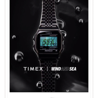 ウィンダンシー(WIND AND SEA)のウィンダンシー ×タイメックス　CLASSIC DIGITAL BLACK(腕時計(デジタル))