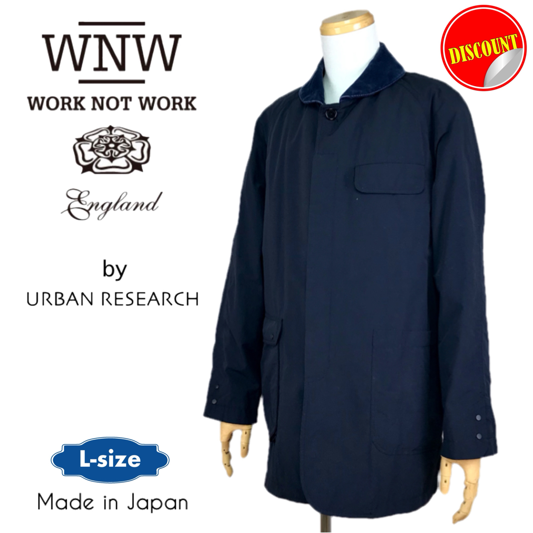 WORK NOT WORK(ワークノットワーク)のWNW美品♪♪ コーデュロ襟 アシメポケット 二重フロント ポーチャージャケット メンズのジャケット/アウター(ナイロンジャケット)の商品写真