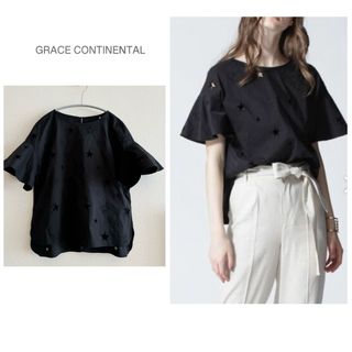 グレースコンチネンタル(GRACE CONTINENTAL)のグレースコンチネンタル　スターカットワーク　ブラウス(シャツ/ブラウス(半袖/袖なし))